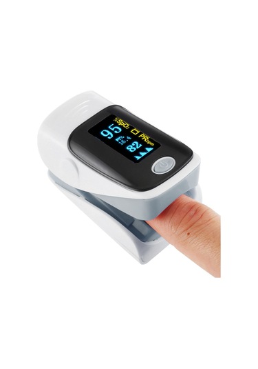 Sones Ab-80 Hassas Parmak Nabız Oksimetresi Kan Oksijen Monitörü Gri