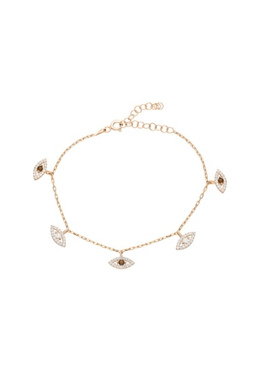 Zirkon Taşlı Bileklik 717025 Gold