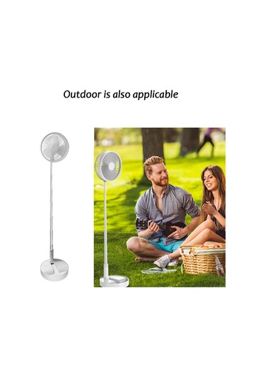 Yaozixa Masaüstü/serbest Duran Genişletilebilir Katlanabilir Fan - 4 Hız Seviyesi - Siyah 30-40db, 5-12 Saat Kullanım Süresi