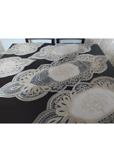 Runner 5 Li Set Kadife Kumaş Dantel Işleme