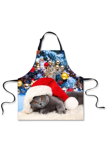 Suntek Yılbaşı Önlüğü Unisex Mutfak Yemek Pişirme S S