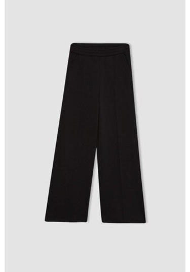 DeFacto Kız Çocuk Wide Leg Pantolon B7784A8NSBK81 Siyah