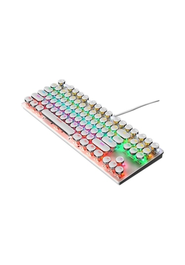 87 Tuşlu Daktilo Tarzı Blue Switch Mekanik Klavye