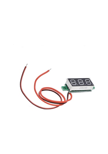 0.28'' inch Dc 0-100V Mini Digital Voltmetre 3 Kablolu Mavi