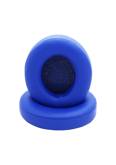 Youtek Beats Studio 2/3 İçin Yerine Konulabilir Kulaklık Küllüğü - Protein Deri + Hafıza Köpüğü - Mavi Mavi