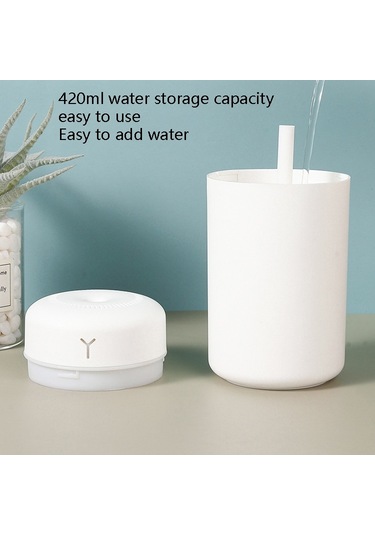 Ev Sessiz Büyük Kapasiteli Nemlendirici Ofis Usb Aromaterapi Püskürtücü Am-j1 Beyaz