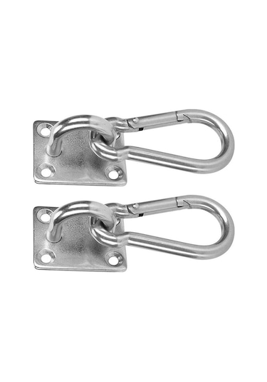 Kosona 6mm Paslanmaz Çelik Tırnaklı Kanca - Tavan Askı, Yoga Aletleri, Kapı Kilidi İçin Dayanıklı Suspension Metal Eşyası Seti 163g