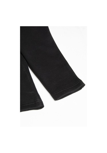 Erkek Siyah Rahat Kalıp Yarım Fermuarlı Bato Yaka Basic Sweatshirt 21k-5200179-2. Siyah