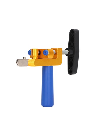 Folinda Tungsten Çelik Cam Seramik Kesici, Ergonomik Tutamaklı Entegre Tasarım, Ev Tamiri İçin Çok Amaçlı, 2 Kesici Ucu Ve 4 Yastık İle