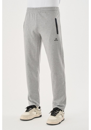 Shooter Sportswear Erkek Antrasit Eşofman Altı Nefes Alabilir Regular Kalıp Lastikli Ayarlanabilir Bel Gri