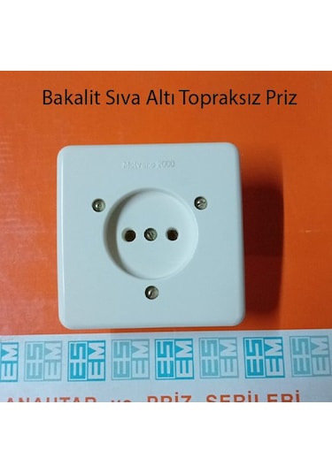 Bakalit Sıva Altı Topraksız Priz