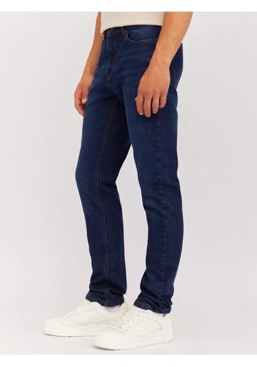 Zolla Erkek Slim Kesim Kot Pantolonı 248153446 Mavi