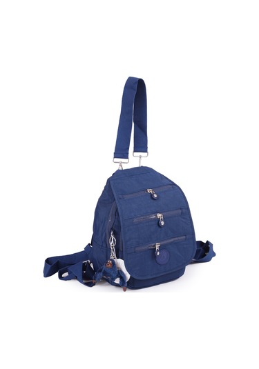 Küçük Boy Krinkıl/klinkır Su Geçirmez Çok Gözlü Uzun Askı Günlük El Omuz Sırt Çantası Lacivert 13-5a Lacivert
