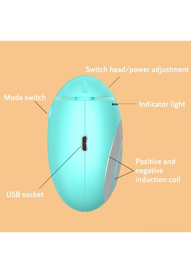 Geeroyoo Taşınabilir Akıllı Uyku Masaj Cihazı - Stres Azaltma Ve Rahatlama İçin Dual Modlu El Tipi Alet Beyaz