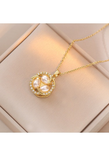 Bayan Kolye: Moda Estetiği Titanyum Çelik Kolye No.322 Çok REnkli