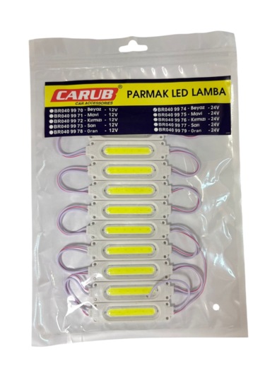 Parmak Lamba Cob Led Beyaz 24v 10'lu Br 040 99 74