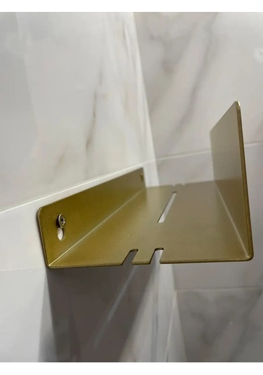 Flybuy Altın Banyo Rafı 50189147 Gümüş Rengi Altın