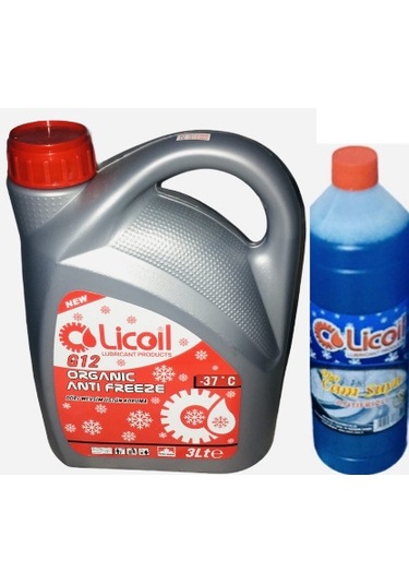Licoil Kırmızı G12 Antifriz -37 Cam Suyu 3 Lt Camsuyu