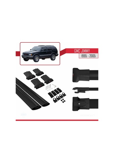 Gmc Jimmy 1995-2005 Arası İle Uyumlu Fly Model Ara Atkı Tavan Bar