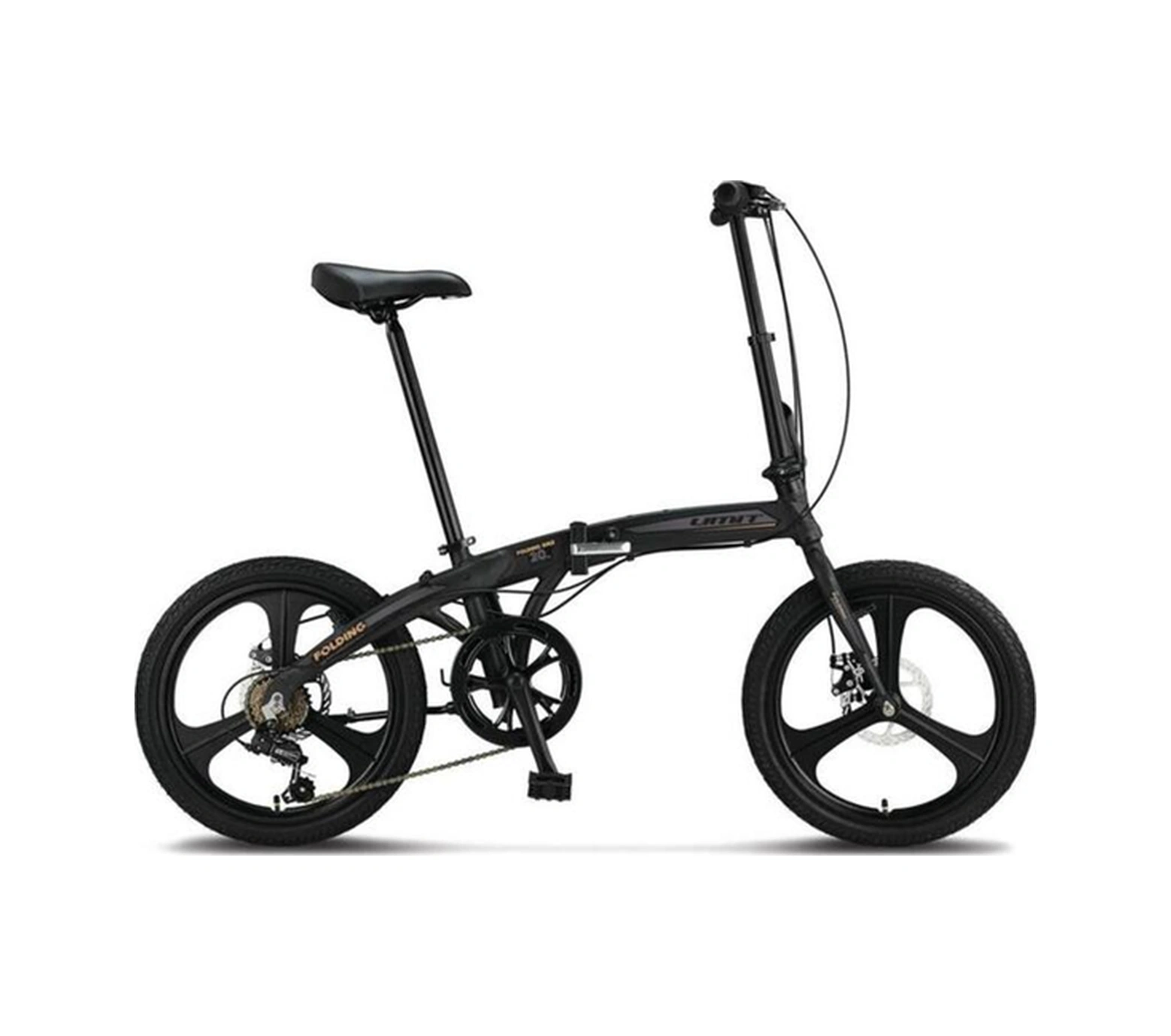 2037 Foldıng-2d Katlanır Bisiklet 20 Jant 6 Vites Siyah Antrasit Gold Antrasit Gold