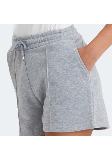 Slazenger VIXI Kadın Cepli Gri Şort