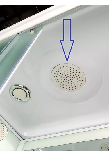 Matura Duş Kabini İçin Metal Üst Duş Başlığı 25 Cm Tropikal 215835263 Krom