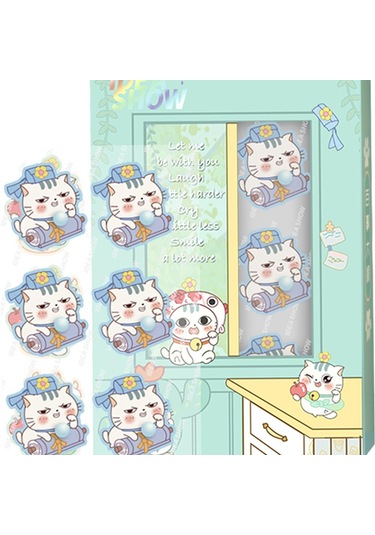 Suntek Colth Yüz Maskesi Mavi Kedi Adaçayı Için Aroma Sticker