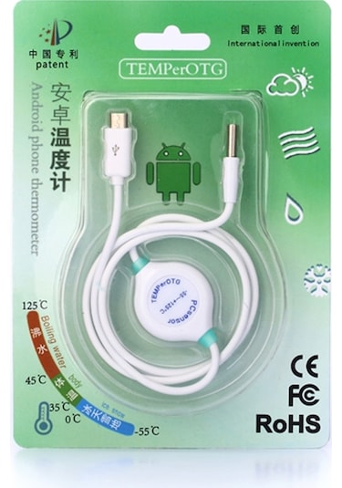 Sones Pcsensor Süt Tozu Balık Tankı Sıcaklık Algılama Usb Cep Telefonu Probu Termometre Tip-c