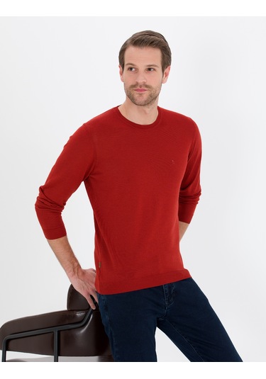 Pierre Cardin Erkek Kiremit Kazak /triko 50257301-vr031 Kiremit