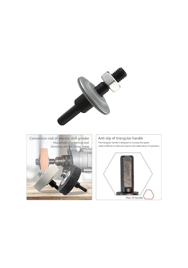 Tangshopping Çelik Elektrikli Matkap Dönüşüm Çubuğu Mil Adaptörü Taşlama Için Elektrikli Alet Aksesuarları