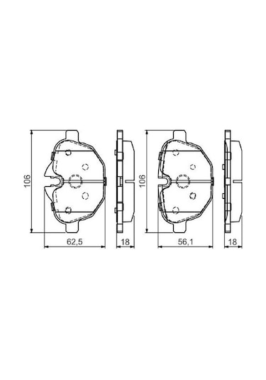 Bmw 5 G30 530i Xd 2.0 2017-2020 Bosch Arka Balata Wva24561