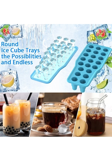 Sones Stanley Silikon Buz Bölmesi Büyük Kapasiteli Kapaklı Buz Kalıbı İçin, Stil: Bardak Yeşil Diğer