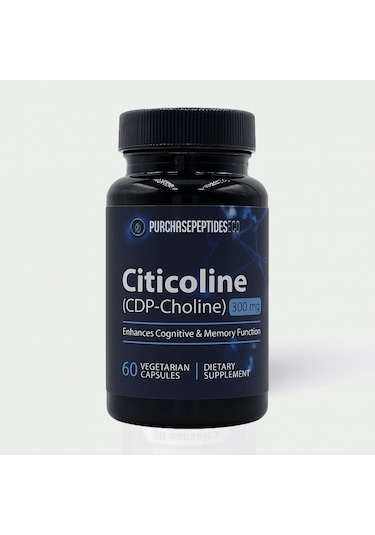 Purchasepeptideseco Citicoline Cdp Choline Cognitive Memory 300 Mg 60 Caps