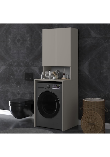 Banyo Dolabı Bd-01 Kül Gri Gri