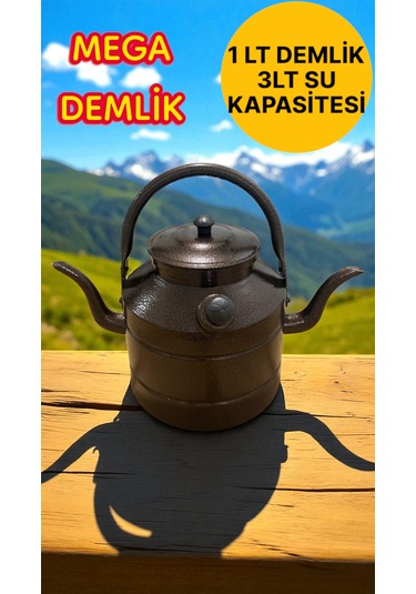 Avcı, Çoban, Kampçı, Çift Taraflı Çaydanlık, Süzekli 4 Litre Mega