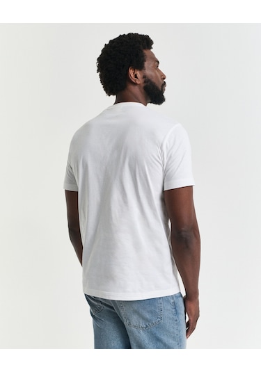 Gant Erkek T-shırt 2044017-113 Beyaz