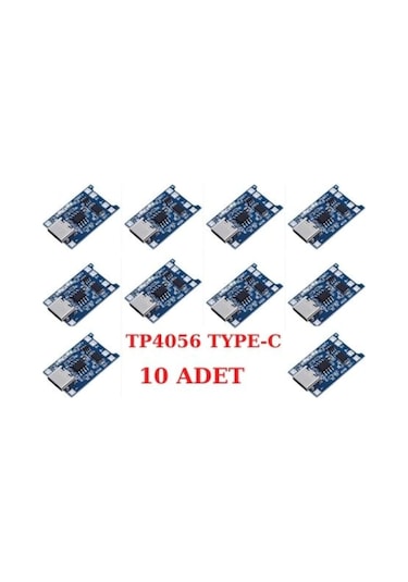 Tp4056 Type-C Usb 1S 3.7V Li-İon Pil Şarj Devresi (10 Adet)