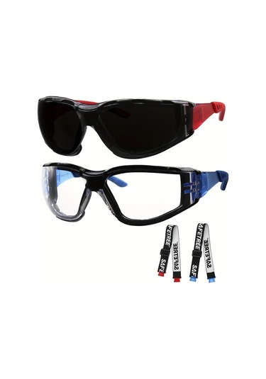 Willowhaven Safetree 2 Adet Transparent Anti Fog Çizilmeye Dayanıklı Güvenlik Gözlüğü Uv Korumalı Ayarlanabilir Kayış