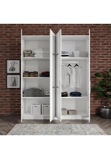 Diva Çok Amaçlı 8 Kapılı Elbise Ve Yüklük Dolap