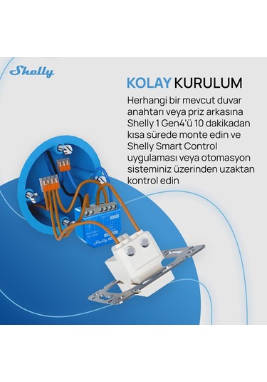 Shelly 1 Gen4 Akıllı Röle