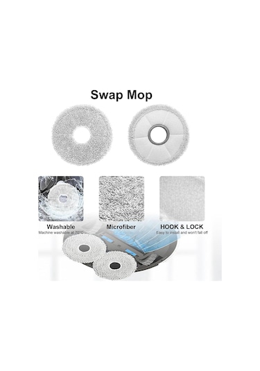 Ecovacs Robot Süpürge Parçaları İçin T30s Süpürge Aksesuarları Kiti