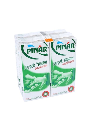 Pınar Tam Yağlı Süt 4 x 1 L