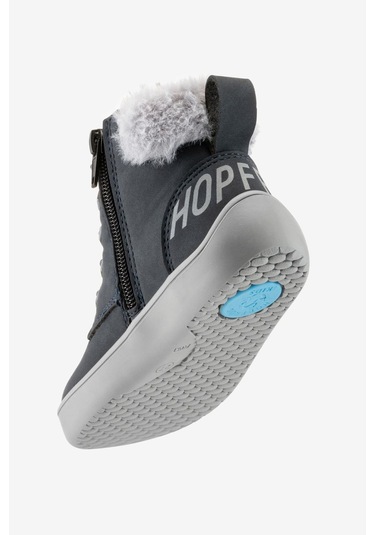 Hopfrög Furry Boots Lacivert Nubuk Barefoot Çocuk Botu Lacivert