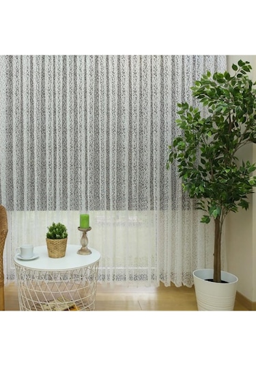 Evdepo Home Kullanıma Hazır Örme Tül Perde (542197438)