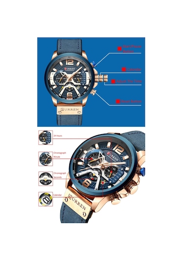 Curren 8329 Erkek Saati Mavi