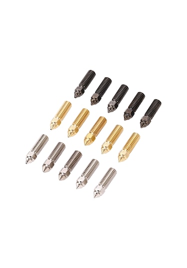 Tenfowee 15'li Hızlı 3d Yazıcı Nozzle Seti: 0.4-1.0mm Çaplar, 500 C Isı Dayanıklı, Creality K1/anycubic Vyper/sovol Sv06+ Uyumlu