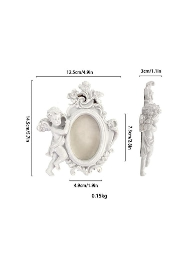 Pazly Süsleme Suntek Sanat Hediye Fotoğraf Çerçeve Beyaz Angel Vs