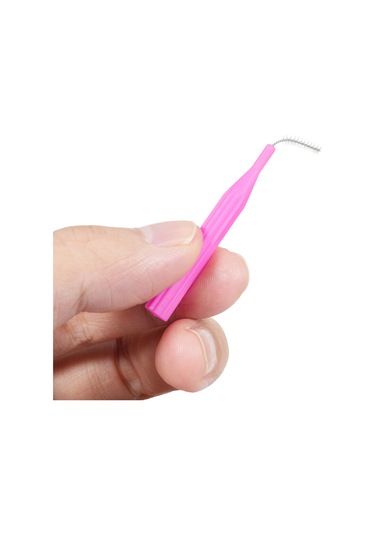 Vkemall 100 Adet Diş Arası Fırçası Seti - Hassas Temizlik, Taşınabilir Saklama Kutusu İle Pembe Not: Başlık 112 Karakter Sınırına Uygundur