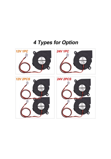 Konesam Bıgtreetech 5015 Soğutma Fanı 12v 3d Yazıcı Aksesuarı 2 Adet Paket