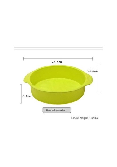 Fastbuy 8 Inç Gri Yuvarlak Silikon Kek Kalıbı, Kare Dikdörtgen Fırın Tavası, Tost Pişirme Kapları Gri